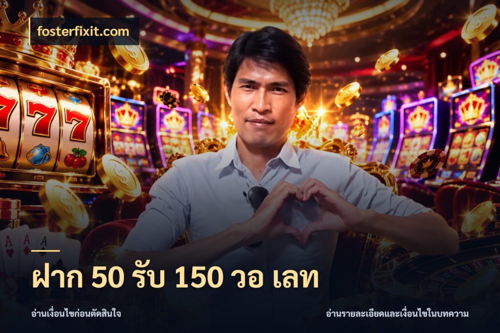 ฝาก 50 รับ 150 วอ เลท จับประเด็นยอดรับก่อนเลือกความสนุก กับ fosterfixit.com