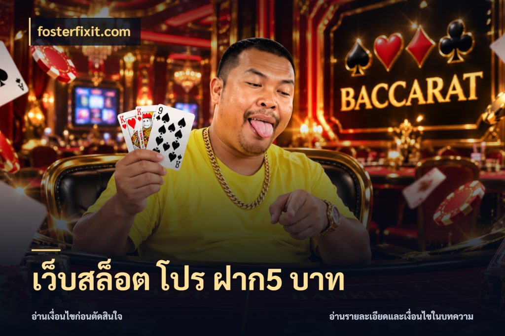 เว็บสล็อต โปร ฝาก5 บาท ยอดเริ่มต้นน่าจับตากับสิทธิ์ที่เกี่ยวข้อง ในมุม fosterfixit.com