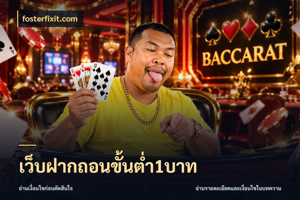 เว็บฝากถอนขั้นต่ำ1บาท เกมที่ชอบในขอบเขตเงินของตัวเอง ในมุม fosterfixit.com