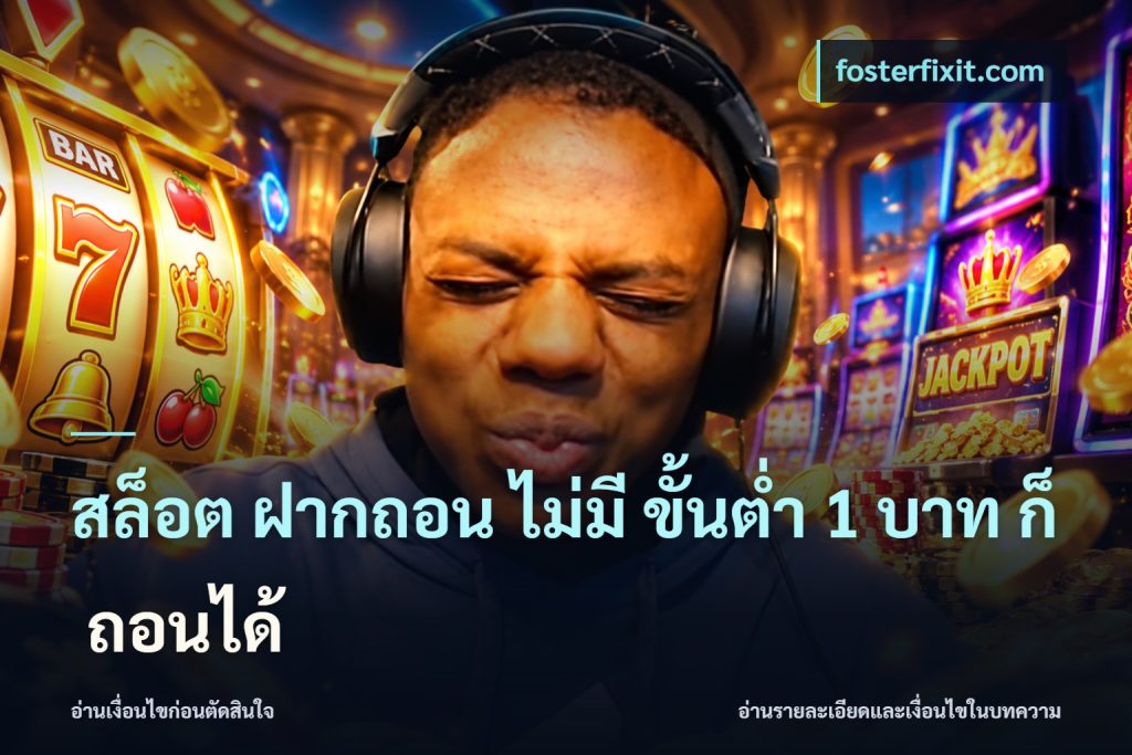 สล็อต ฝากถอน ไม่มี ขั้นต่ำ 1 บาท ก็ ถอนได้