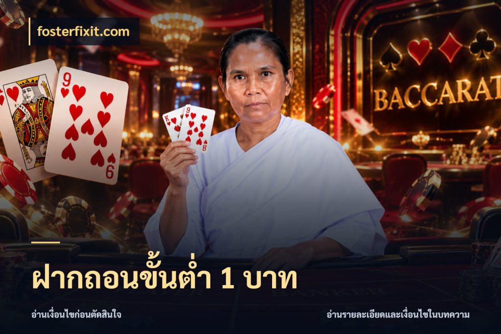ฝากถอนขั้นต่ำ 1 บาท สายทุนน้อยเลือกความสนุกให้พอดี กับ fosterfixit.com
