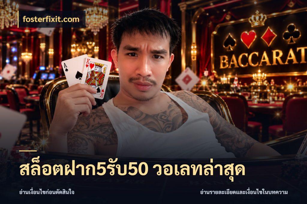สล็อตฝาก5รับ50 วอเลทล่าสุด โปรยอดรับที่สายเกมสนใจ ในมุม fosterfixit.com