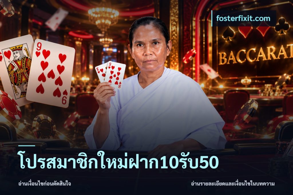 โปรสมาชิกใหม่ฝาก10รับ50