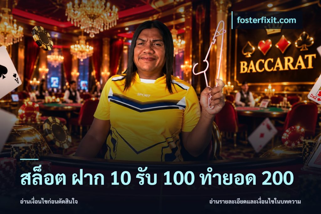 สล็อต ฝาก 10 รับ 100 ทำยอด 200