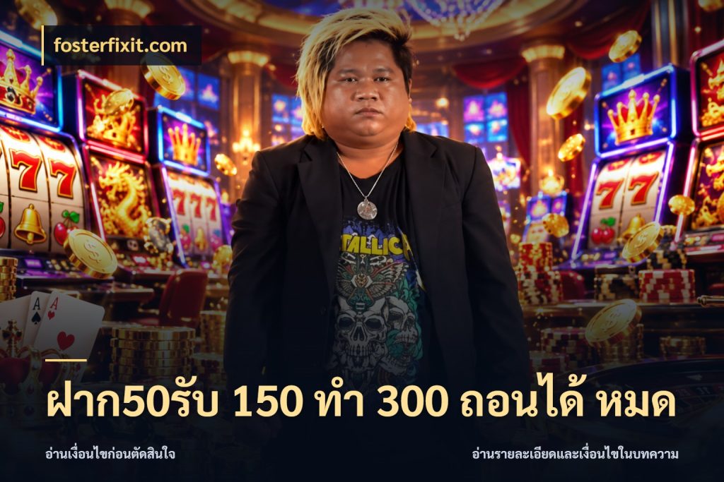 ฝาก50รับ 150 ทำ 300 ถอนได้ หมด fosterfixit.com สนุกกับตัวเลือกโปรในสไตล์ของคุณ