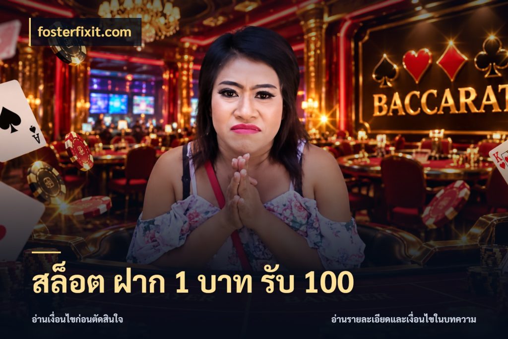 สล็อต ฝาก 1 บาท รับ 100 รูปแบบโบนัสกับสิทธิ์ของสายเกม สไตล์ fosterfixit.com