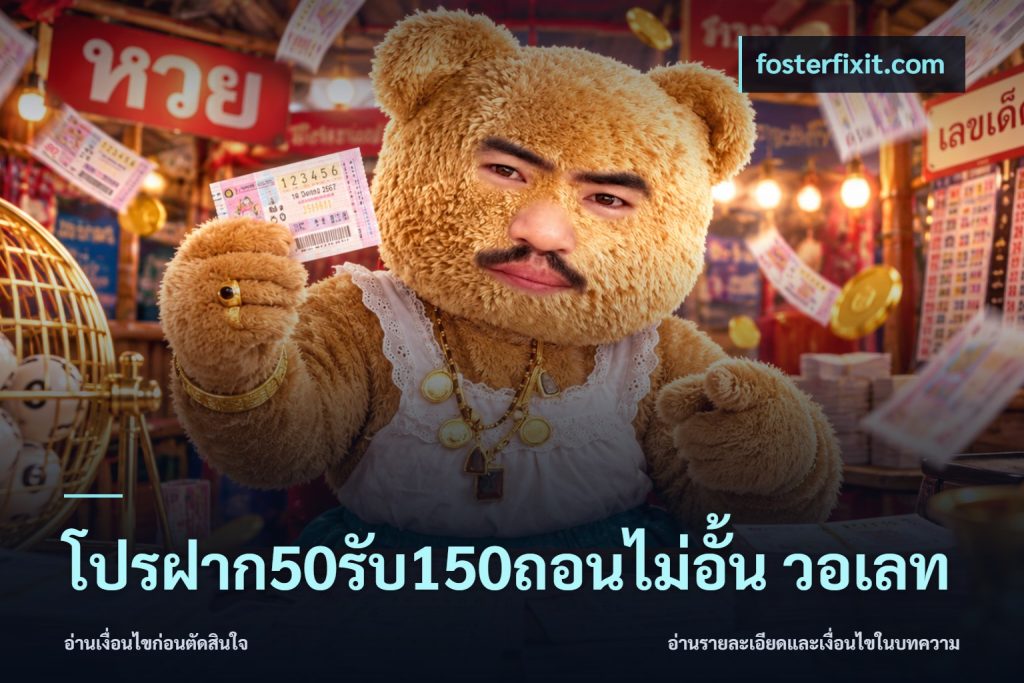 โปรฝาก50รับ150ถอนไม่อั้น วอเลท