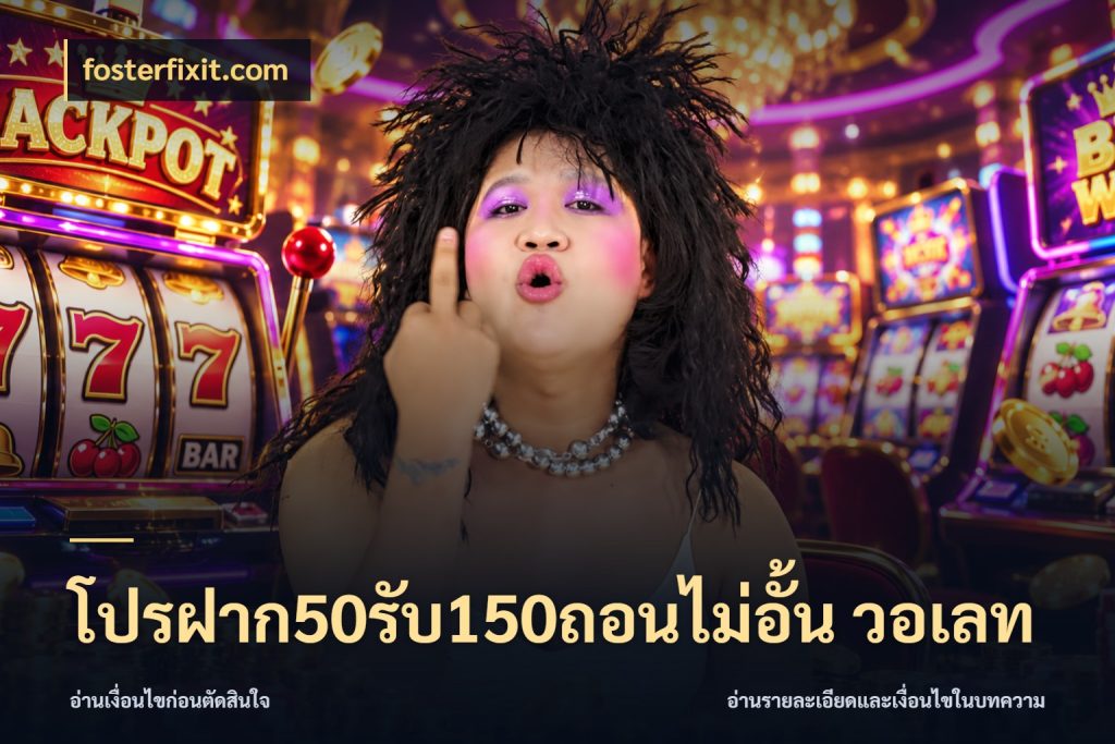 โปรฝาก50รับ150ถอนไม่อั้น วอเลท fosterfixit.com เปิดมุมโปรให้เข้ากับเกมแนวโปรด