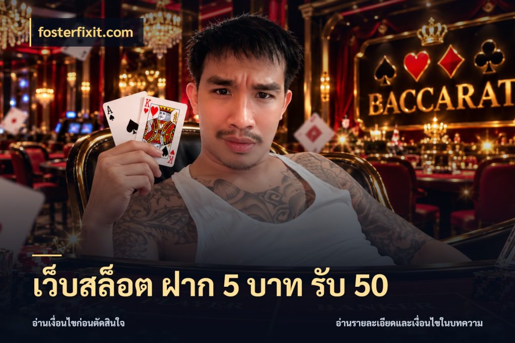 เว็บสล็อต ฝาก 5 บาท รับ 50 สนุกกับตัวเลือกโปรในสไตล์ของคุณ ในมุม fosterfixit.com