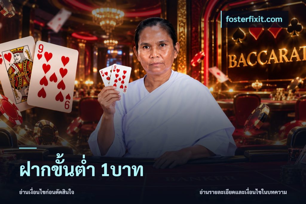 ฝากขั้นต่ำ 1บาท