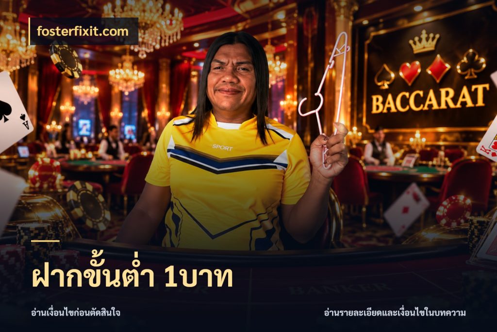 ฝากขั้นต่ำ 1บาท มุมสนุกของคนที่กำหนดขอบเขตตัวเอง ในมุม fosterfixit.com