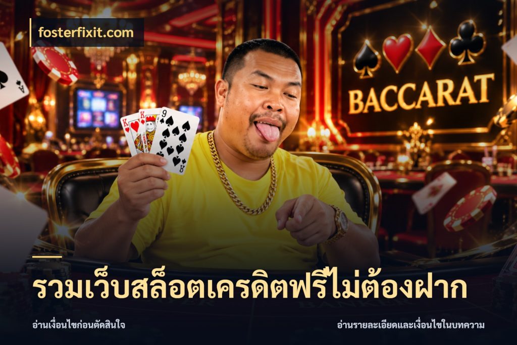 รวมเว็บสล็อตเครดิตฟรีไม่ต้องฝาก จับมุมเด่นของเครดิตฟรีให้ตรงใจ ในมุม fosterfixit.com
