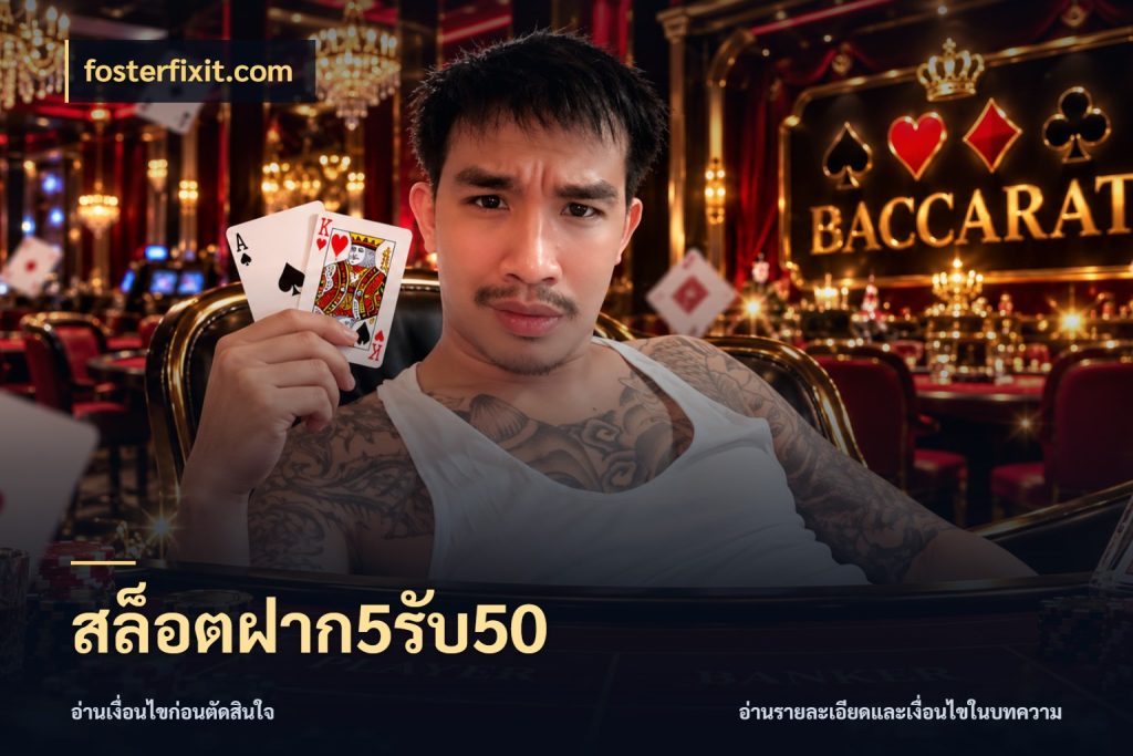 สล็อตฝาก5รับ50 เครดิตกับรูปแบบโปรที่ตรงใจ กับ fosterfixit.com
