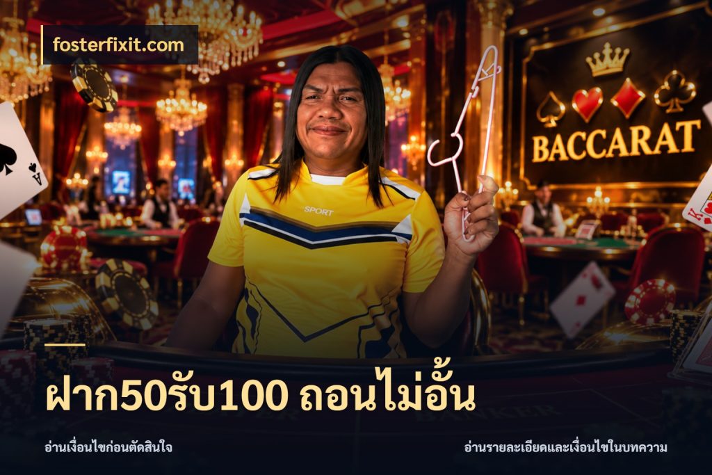 ฝาก50รับ100 ถอนไม่อั้น จุดเด่นของเครดิตที่คนชอบเกมอยากรู้ ในมุม fosterfixit.com