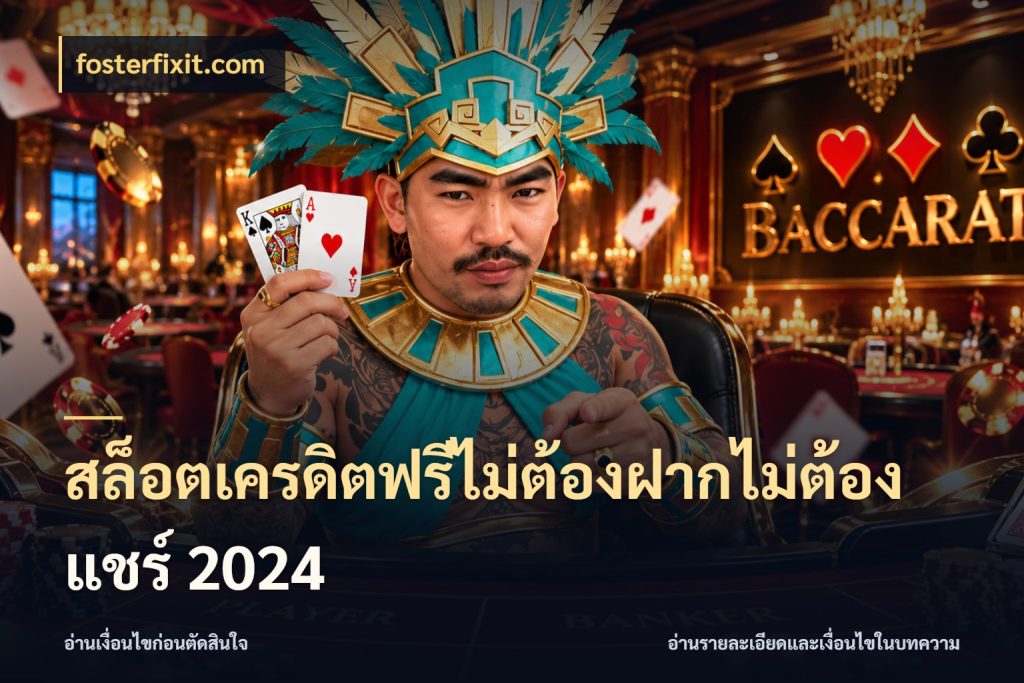 สล็อตเครดิตฟรีไม่ต้องฝากไม่ต้องแชร์ 2024 เลือกสไตล์ความสนุกจากรูปแบบเครดิต กับ fosterfixit.com