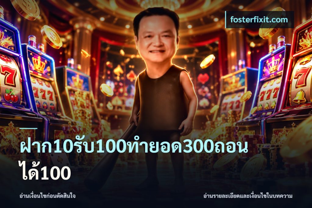 ฝาก10รับ100ทํายอด300ถอนได้100
