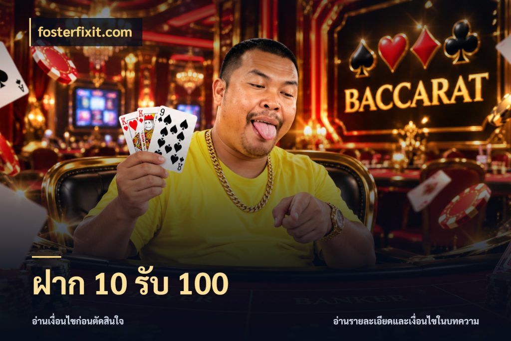 ฝาก 10 รับ 100 โปรยอดรับที่สายเกมสนใจ กับ fosterfixit.com