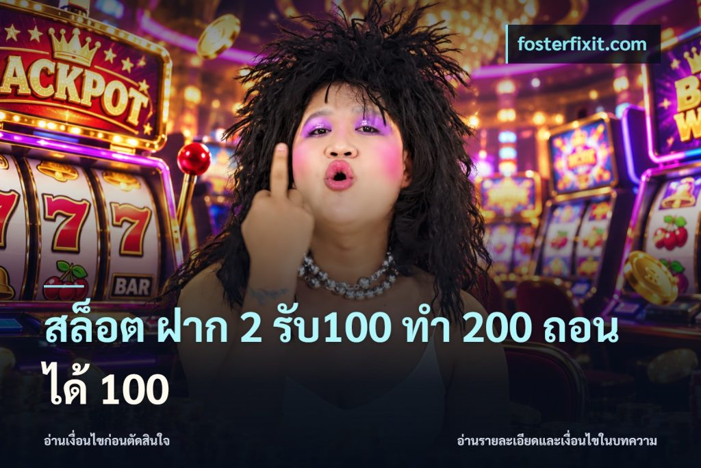 สล็อต ฝาก 2 รับ100 ทํา 200 ถอนได้ 100