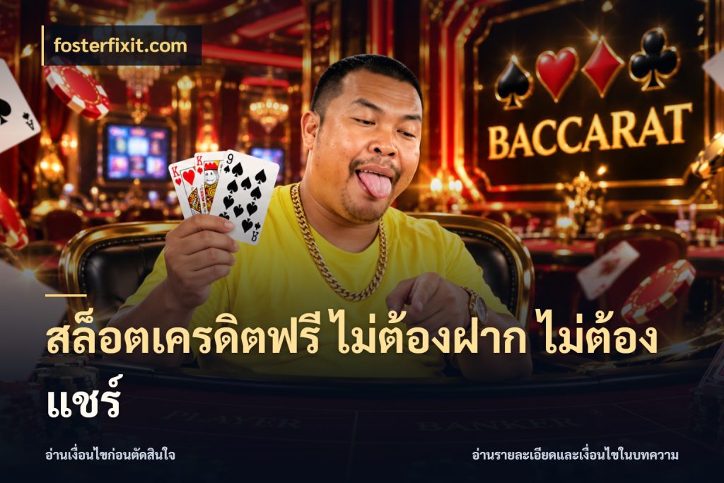 สล็อตเครดิตฟรี ไม่ต้องฝาก ไม่ต้องแชร์ จับมุมเด่นของเครดิตฟรีให้ตรงใจ กับ fosterfixit.com