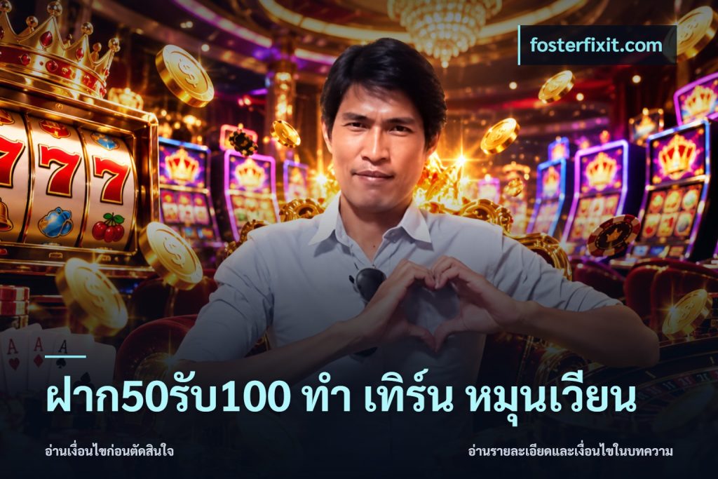 ฝาก50รับ100 ทํา เทิร์น หมุนเวียน